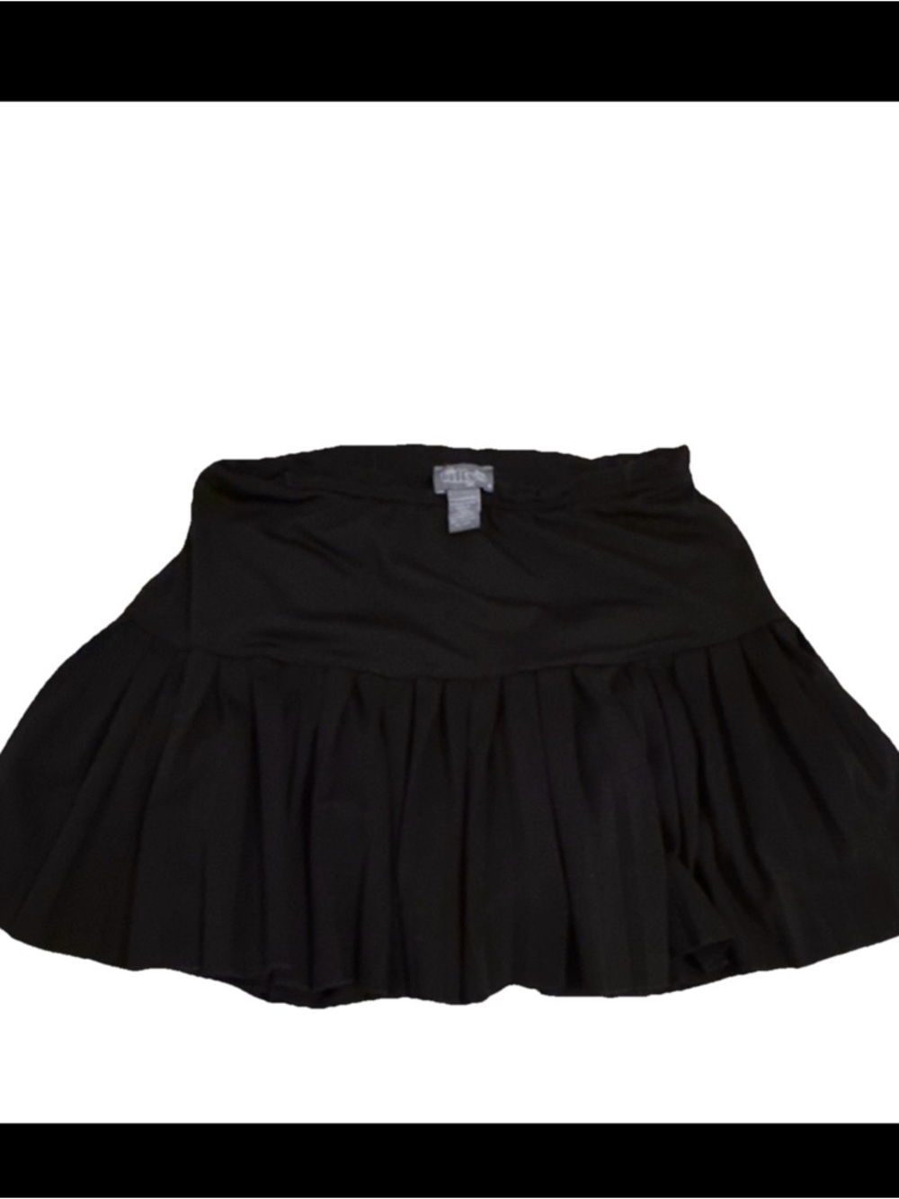 Tilly's Black Skater Pleated Mini Skirt